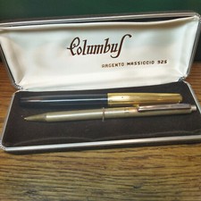 Brumus - COLUMBUS. Lotto 2 penne: 1 laminata oro e una in argento!