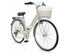 Bici 28 city bike 6 velocità shimano alluminio crema donna MBM CENTRAL