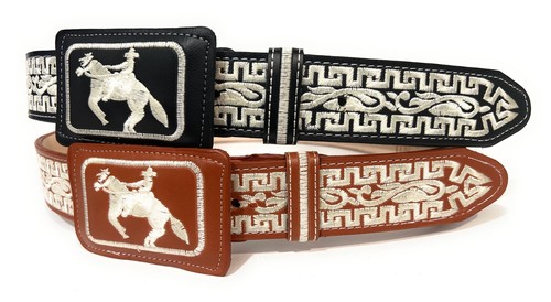 Cintura uomo cavallo ricamato - cintura,
