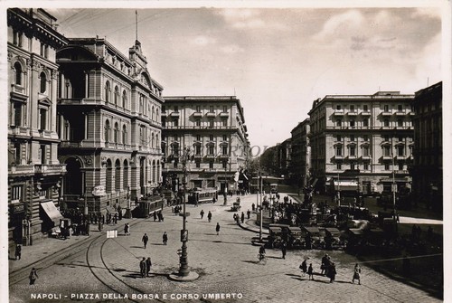 Napoli piazza della borsa - -,