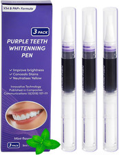 3 Pezzi Penna Sbiancante Denti,Penna Gel Denti Bianchi,Efficace Rimozione Delle 