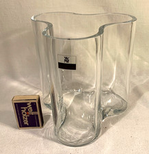 Vaso; WMF; vetro trasparente; tre strati; simile a Savoy / Alvar Aalto; Wagenfeld?; OTTIMO!