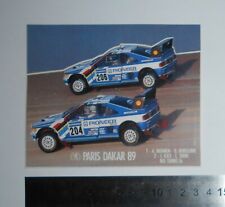 ADESIVO STICKER AUTOCOLLANT VINTAGE MOTO TUNING PEUGEOT 405 PARIS DAKAR 89