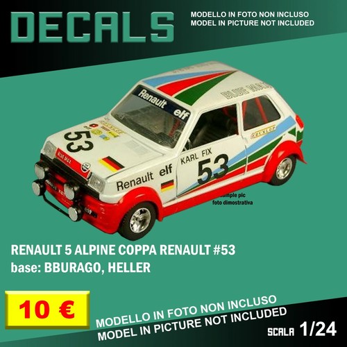 Decals repro renault alpine - renault,