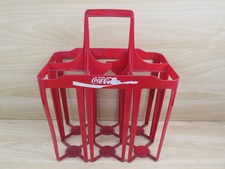 vecchio PORTABOTTIGLIE COCA COLA in plastica vintage cassa pubblicitaria di