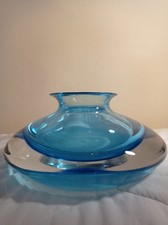 Vaso Murano Sommerso Turchese