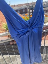 Abito Mini Pura Seta Blu Elettrico( Marciano) Taglia 38