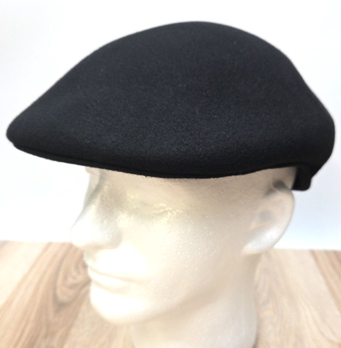 Cappello black lana - black, xl