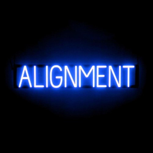 Insegna allineamento - insegna,