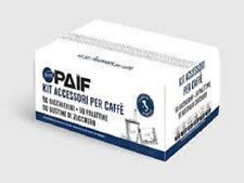 1 KIT ACCESSORI PER CAFFE' 50 BICCHIERI 50 BUSTINE DI ZUCCHERO 50 PALETTE