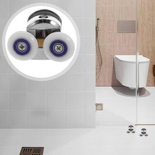  Ruote di ricambio rullo porta vetro 4 pezzi binario doccia scorrevole superiore e inferiore