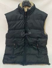 Giubbotto piumino smanicato gilet uomo nero e beige abbigliamento inverno giacca