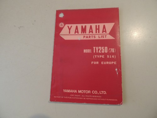 1976 parts list - parts,