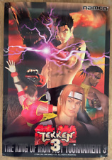 Poster Promozionale Ufficiale Tekken 3 1997 Arcade 99cm x 69cm* Raro