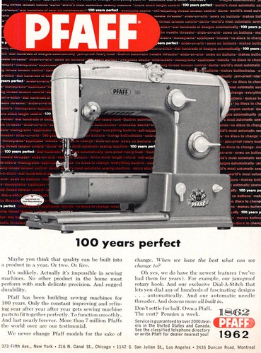 1962 pfaff pubblicità stampa - 1962,