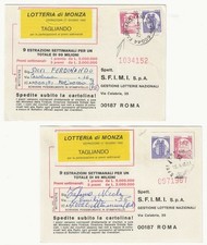 Repubblica italiana - Castelli macchinette 30 + 170 l. con varietà su cartoline