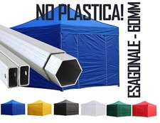 Gazebo 4x4 pieghevole blu - blu, in