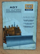 FIAT TRATTORI - AD 7 APRIPISTA IDRAULICO - PARTI DI RICAMBIO- leggi tutto