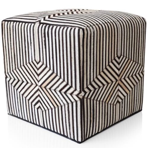 Pouf ottomano cubo pelle - pouf, a