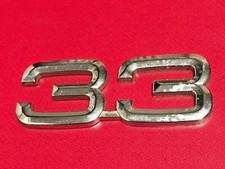 ALFA ROMEO 33 LOGO SIGLA EMBLEMA FREGIO STEMMA SCRITTA TARGHETTA BADGE TARGA NOM