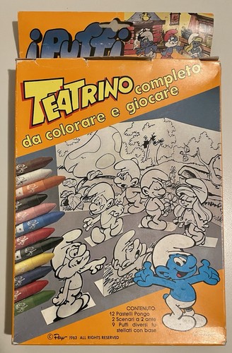 Teatrino dei puffi - puffi, peyo