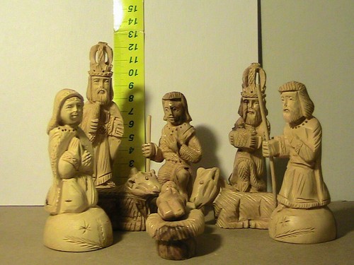 Statue presepe legno ulivo -  statue, d'ulivo