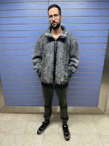 Giacca bomber pelliccia