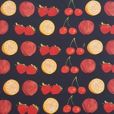 Fruit Print Silk Carre Square