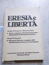 LIBRO ERESIA E LIBERTA' RIVOLUZIONE FRANCESE DI GREGORIO LA FERLA 1997 BUONO++