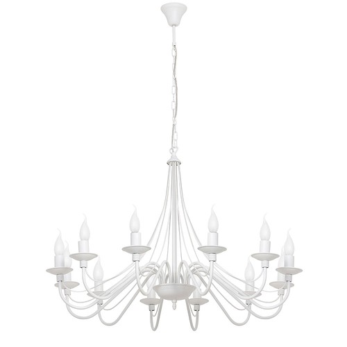 Lampadario antico bianco