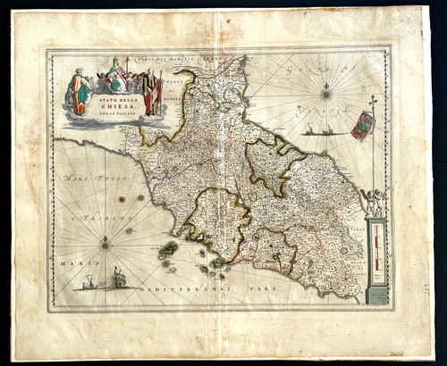 Antica mappa atlante originale - antica,