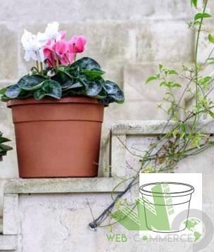 Vaso fiori rotondo cilindrico - fiori,