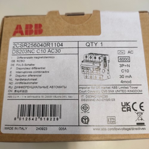 Interruttore magnetotermico