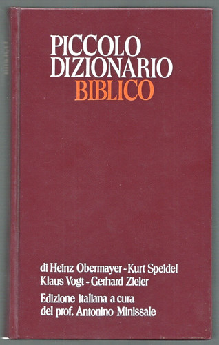 Piccolo dizionario biblico - dizionario,