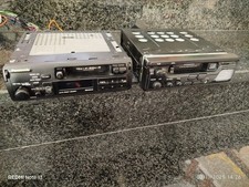 2 Autoradio Stereo Cassetta Carrello Con Carrello Da Rivedere O Per Ricambi 