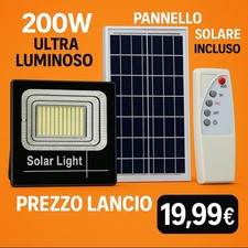 FARO Con Pannello Solare A LED