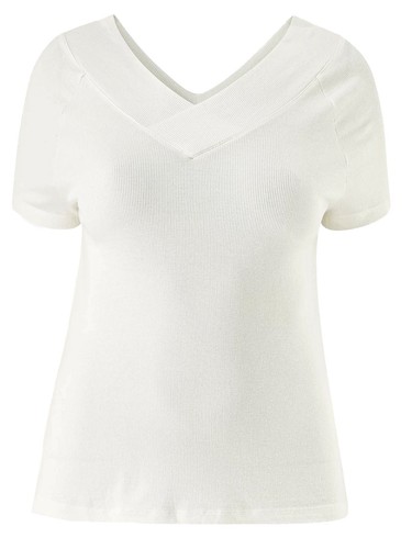 Shirt maglietta ellos - t-shirt, avorio