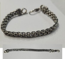 BRACCIALE piatto bagno argento