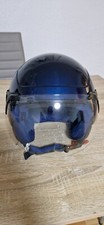 Casco Demi Jet Piaggio PJ Blu
