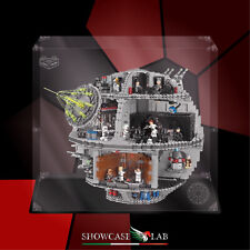 TECA IN PLEXIGLASS ACRILICO-SHOWCASE-TECA PER LEGO 75159-DEATH STAR-MORTE NERA