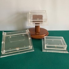 Leggio Custodia Astuccio Plexiglas Libro Facsimile d'Ore Pregio Miniato Raro