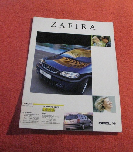 Opel zafira brochure booklet - opel,