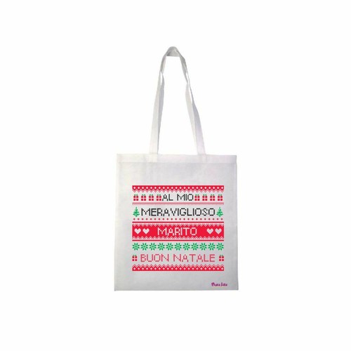 Borsa poliestere 36x40 - borsa, scritta