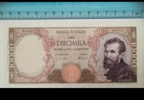Lire 000 michelangelo - lire, 10.000