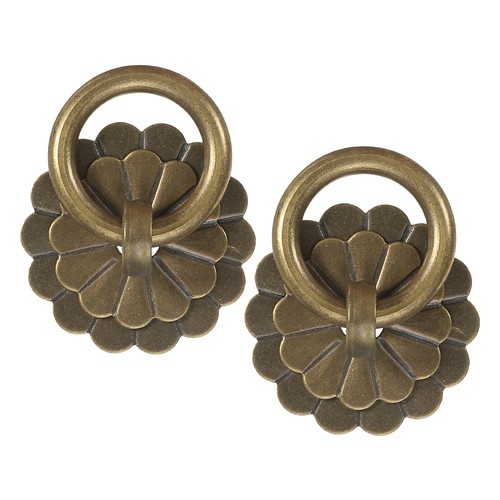 6pcs brass handles - handles, 1.36"