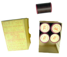 ANTICO FONDO DI MAGAZZINO ROCCHETTO FILO COTONE SARTA MODA FASHION VINTAGE