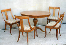 ECCEZIONALE LOTTO DI 4 SEDIE + TAVOLO ROTONDO STILE 700