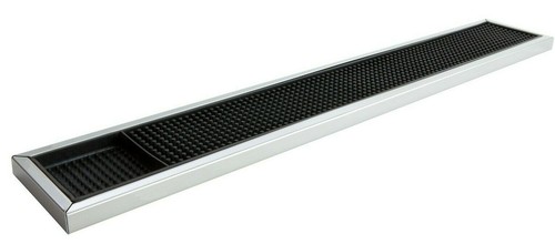 Rubber bar drip mat black - bar,