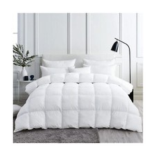 Lussuoso piumino bianco solido