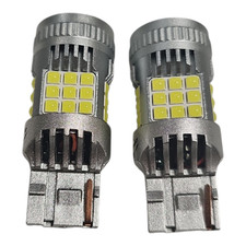 Kit 2 Lampade LED T20 7440 W21W Filamento Singolo Canbus 12V Bianco No Errore